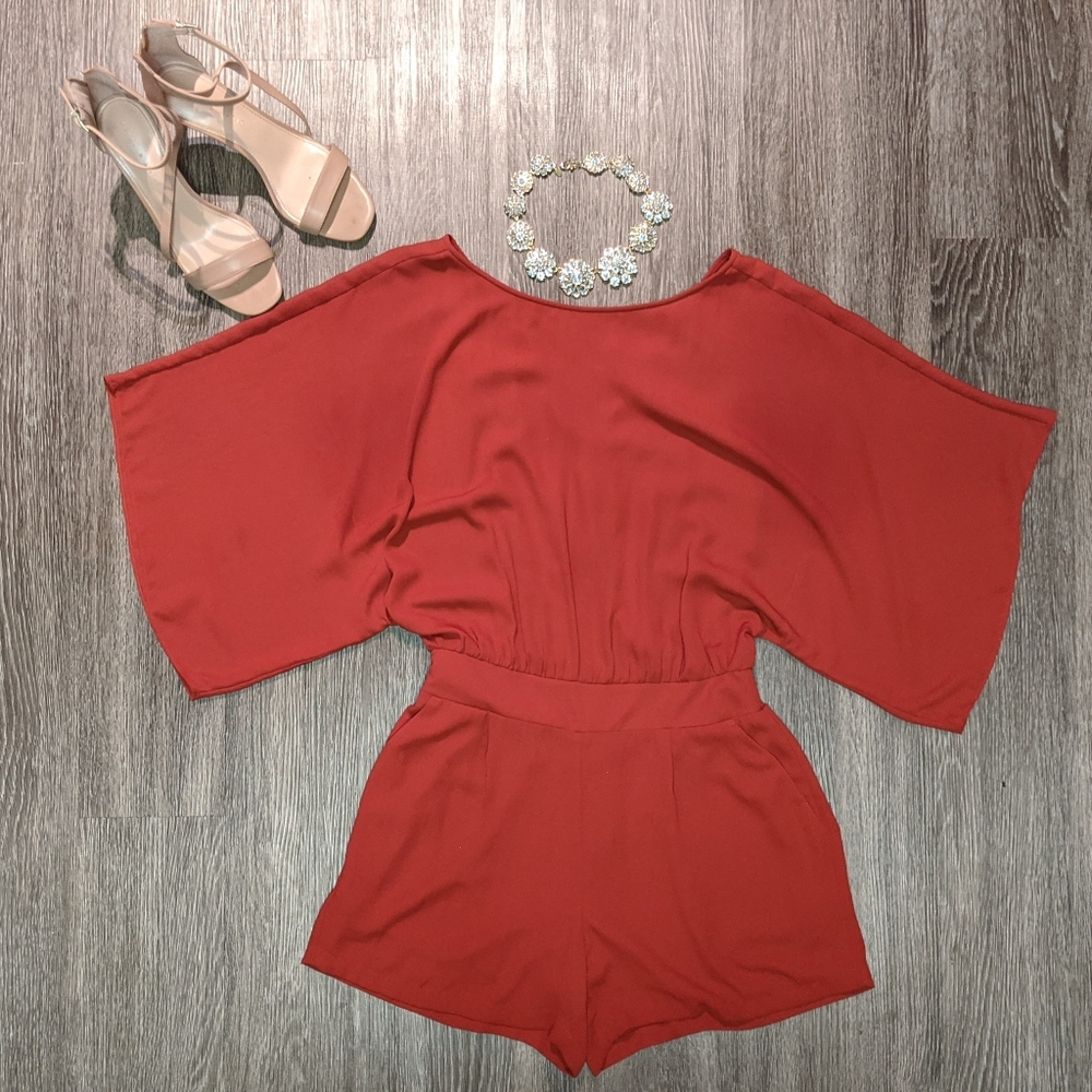 WHBM Open Back Romper